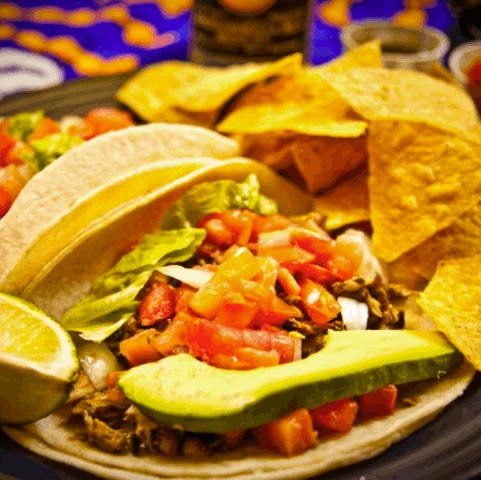 Authentic Tacos with self-serve condiment bar at Ahora Mexican Restaurant Ottawa ByWard Market