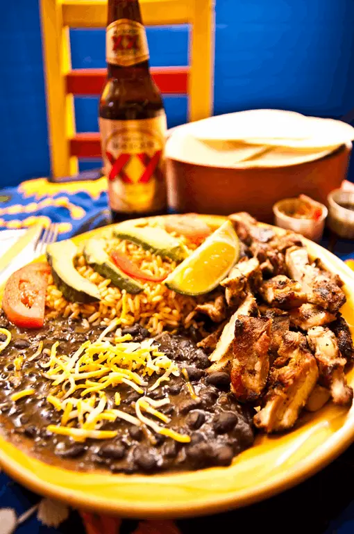 Signature Plato Ahora burrito at Ahora Mexican Restaurant Ottawa