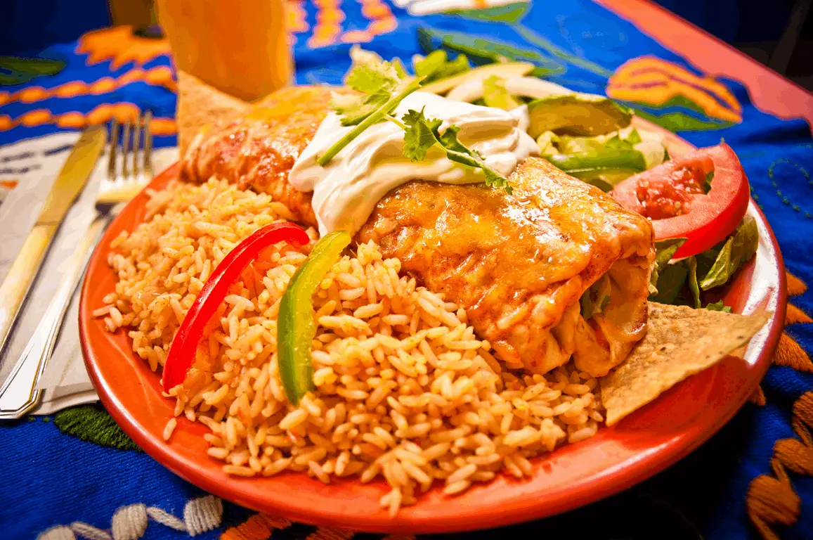 Authentic Mexican enchiladas at Ahora Mexican Restaurant Ottawa